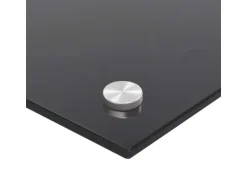 vidaXL Küchenrückwand Schwarz 100x50 cm Hartglas 249491