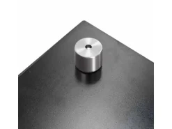 vidaXL Küchenrückwand Schwarz 90x60 cm Hartglas 249489
