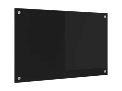 vidaXL Küchenrückwand Schwarz 80 x 50 cm Gehärtetes Glas 42018036
