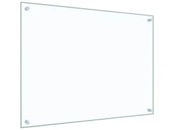 vidaXL Küchenrückwand Transparent 80x60 cm Hartglas 249471