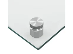 vidaXL Küchenrückwand Transparent 80x60 cm Hartglas 249471