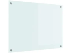 vidaXL Küchenrückwand Weiß 80 x 60 cm Gehärtetes Glas 42018013