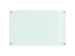 vidaXL Küchenrückwand Weiß 80 x 50 cm Gehärtetes Glas 42018012