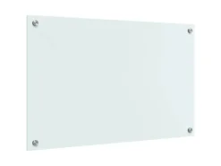 vidaXL Küchenrückwand Weiß 80 x 50 cm Gehärtetes Glas 42018012
