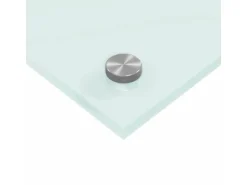 vidaXL Küchenrückwand Weiß 70 x 40 cm Gehärtetes Glas 42018008