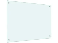 vidaXL Küchenrückwand Weiß 80x60 cm Hartglas 249456
