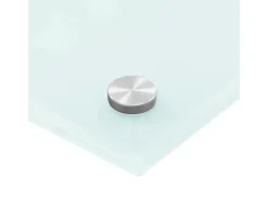 vidaXL Küchenrückwand Weiß 80x50 cm Hartglas 249455