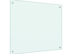 vidaXL Küchenrückwand Weiß 70x60 cm Hartglas 249453