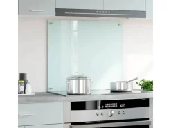 vidaXL Küchenrückwand Weiß 70x60 cm Hartglas 249453