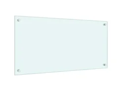 vidaXL Küchenrückwand Weiß 80x40 cm Hartglas 249454