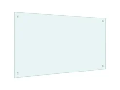 vidaXL Küchenrückwand Weiß 100x60 cm Hartglas 249462