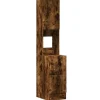 vidaXL Küchenschrank Räuchereiche 35x50x180 cm Holzwerkstoff