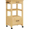 vidaXL Küchenwagen MONZA 48x40x90 cm Massivholz Kiefer Modell 4
