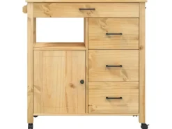 vidaXL Küchenwagen MONZA 84x40x90 cm Massivholz Kiefer Modell 14