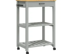 vidaXL Küchenwagen MONZA 60x40x90 cm Massivholz Kiefer Modell 2