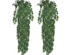 vidaXL Künstlicher Efeu Grün 90 cm 2 Stück