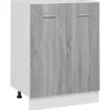 vidaXL Unterschrank Grau Sonoma 60x46x81,5 cm Holzwerkstoff