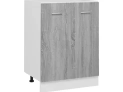 vidaXL Unterschrank Grau Sonoma 60x46x81,5 cm Holzwerkstoff