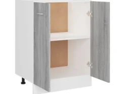vidaXL Unterschrank Grau Sonoma 60x46x81,5 cm Holzwerkstoff