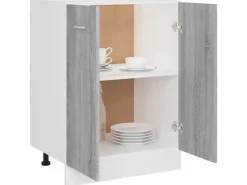vidaXL Unterschrank Grau Sonoma 60x46x81,5 cm Holzwerkstoff