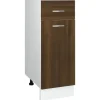 vidaXL Unterschrank mit Schublade Braun Eichen-Optik 30x46x81,5 cm