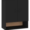 vidaXL Wandschrank Schwarz 60x31x70 cm Holzwerkstoff Modell 2