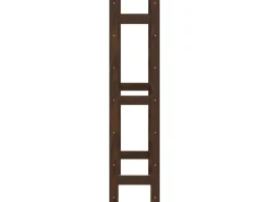 vidaXL Weinregal für 42 Flaschen Braun Massivholz Kiefer 62,5 x 25 x 102 cm