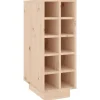 vidaXL Weinregal 23x34x61 cm Massivholz Kiefer
