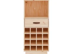 vidaXL Weinregal 45x34x100 cm Massivholz Kiefer