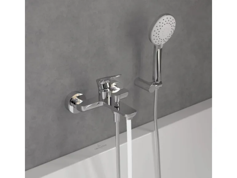 Villeroy & Boch Einhebel-Badewannenarmatur O.novo in Chrom