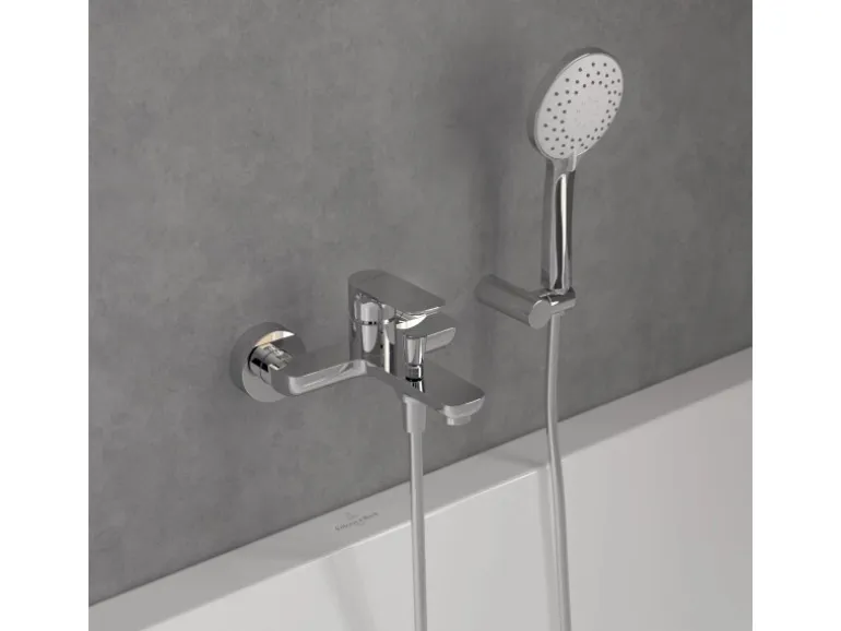 Villeroy & Boch Einhebel-Badewannenarmatur O.novo in Chrom