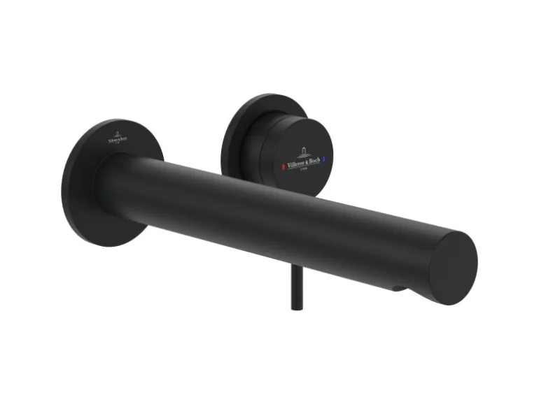 Villeroy & Boch Einhebel-Waschtischauslauf-Set Loop & Friends in Matt Black
