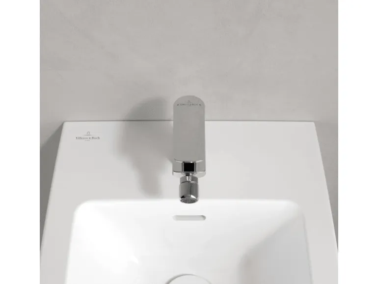 Villeroy & Boch Oasis Bidetarmatur Einhebelmischer mit Zugstange Keramikkartusche Wassersparend Auslaufhöhe 73mm Chrom