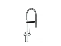 VIZIO 3 Wege Wasserhahn Küchenarmatur BOD mit 360° Schwenkbarem Auslauf Abnehmbare 2 Strahl Handbrause Verchromt