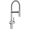 VIZIO 4 Wege Wasserhahn Küchenarmatur BOD mit 360° Schwenkbarem Auslauf Abnehmbare 2 Strahl Handbrause Verchromt