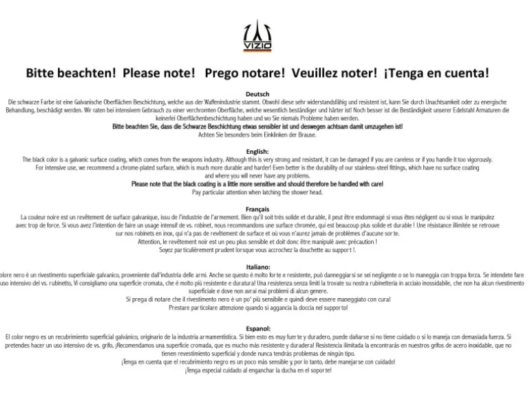 VIZIO NIEDERDRUCK Wasserhahn Vorfenster Küchenarmatur Umklappbar 6 CM 360° Schwenkbarem Auslauf Abnehmbare 2 Strahl Brause Chrom Schwarz Matt