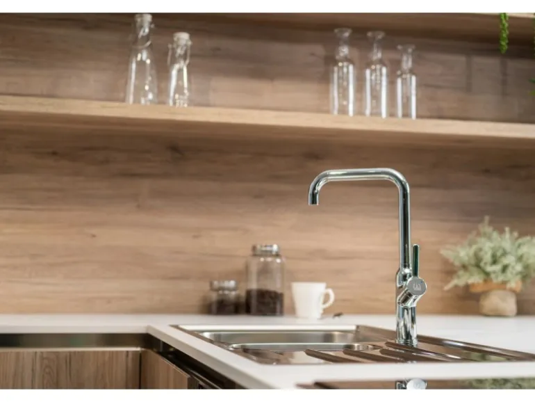 VIZIO Wasserhahn Küchenarmatur BOD mit 360° Schwenkbarem N Auslauf Verchromt