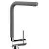 VIZIO Wasserhahn Vorfenster Küchenarmatur Umklappbar 6 CM mit 360° Schwenkbarem L  Auslauf Verchromt   Zement Granit
