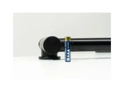 VIZIO Wasserhahn Vorfenster Küchenarmatur Umklappbar 45 CM mit 360° Schwenkbarem Auslauf Abnehmbare 2 Strahl Handbrause Schwarz Matt Weiß