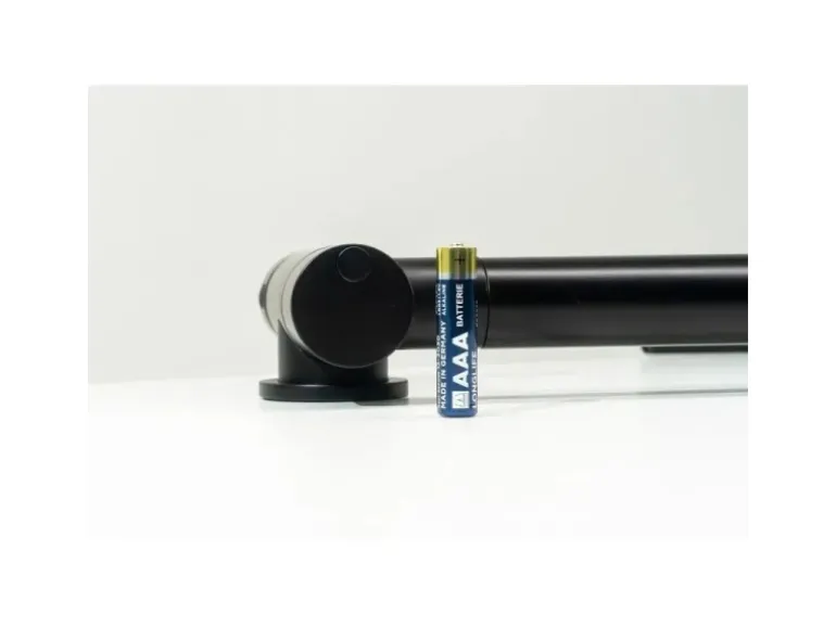 VIZIO Wasserhahn Vorfenster Küchenarmatur Umklappbar 45 CM mit 360° Schwenkbarem Auslauf Abnehmbare 2 Strahl Handbrause Schwarz Matt Türkis
