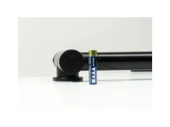 VIZIO Wasserhahn Vorfenster Küchenarmatur Umklappbar 45 CM mit 360° Schwenkbarem Auslauf Abnehmbare 2 Strahl Handbrause Schwarz Matt Rot