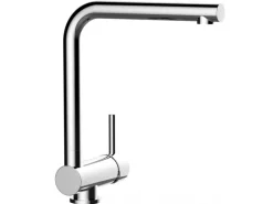 VIZIO Wasserhahn Vorfenster Küchenarmatur Umklappbar 6 CM mit 360° Schwenkbarem L Auslauf Verchromt