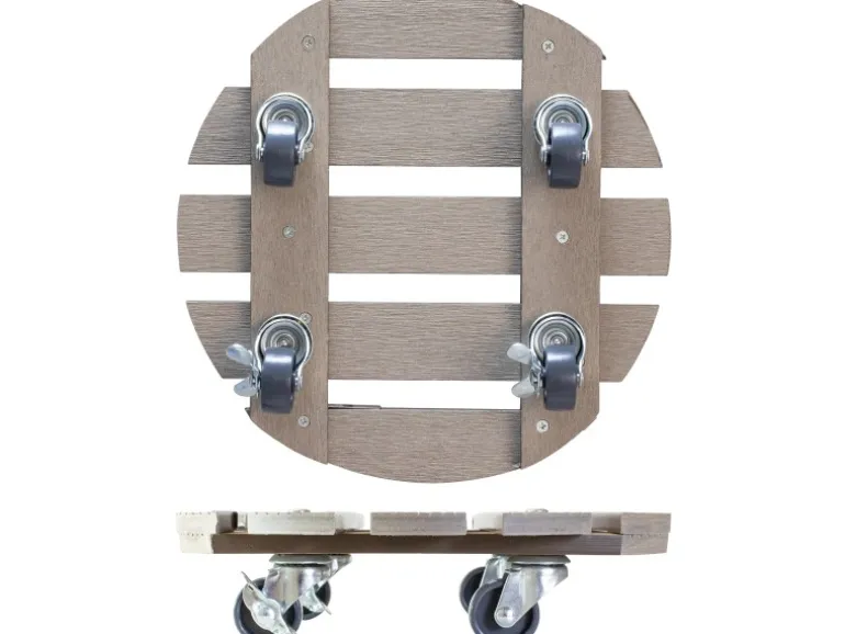 Wagner WPC Pflanzenroller GH 0536 Ø 29 cm Taupe FSC®