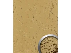 WALLFACE 24944 CREPA Gold Wandverkleidung 3D spiegelnd Gold 2,6 m2 2600 x 1000 x 1,83 Gold