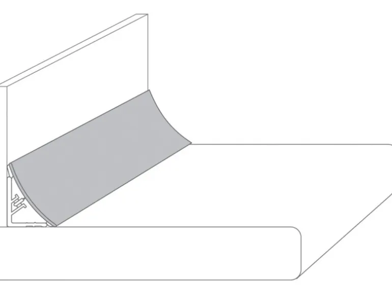 Wandabschlussleiste Plus 59 cm x 3 cm Campino Concrete (H437 CE)