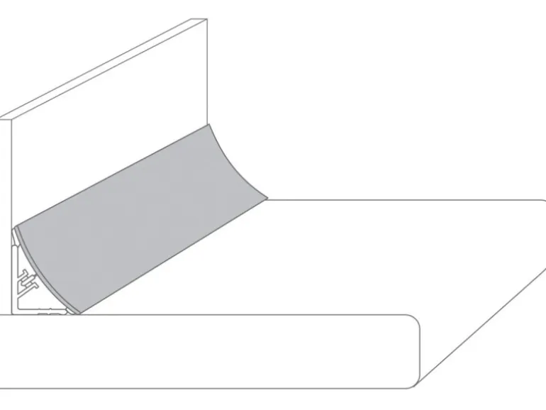 Wandabschlussleiste Plus 59 cm x 3 cm Kiefer Rustikal (KIR967 IN)
