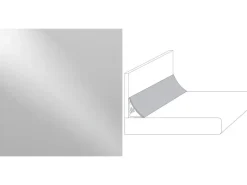 Wandabschlussleiste Plus 300 x 3 cm Metallic