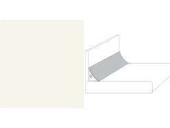 Wandabschlussleiste System Plus 300 cm x 3 cm Uni Weiß (A242 C)