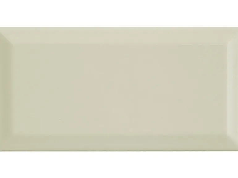 Wandfliese Facette Metro Creme glänzend glasiert 10 cm x 20 cm