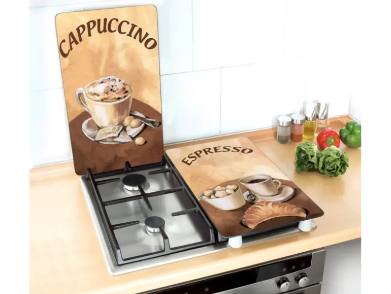 Wenko Abdeckplatte Universal Kaffee 2er-Set